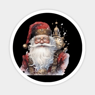 Steampunk Santa with Clocks Magnet